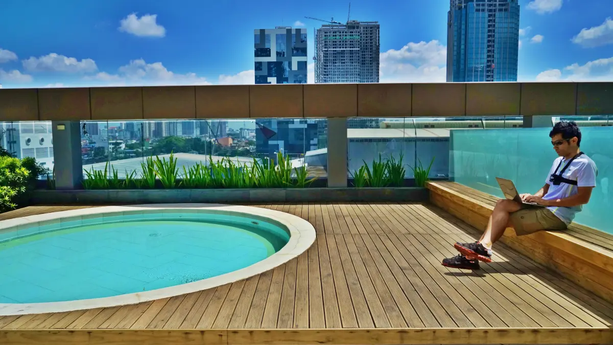 ルーフトップジャグジー